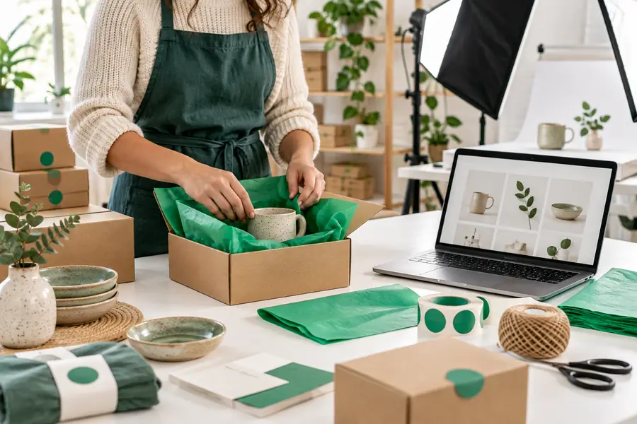 Konzept für eine Onlineshop-Website für ein kleines Unternehmen
